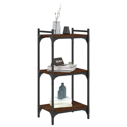 Libreria 3 Ripiani Rovere Marrone 40x30x86 cm Legno Multistrato | homemem39