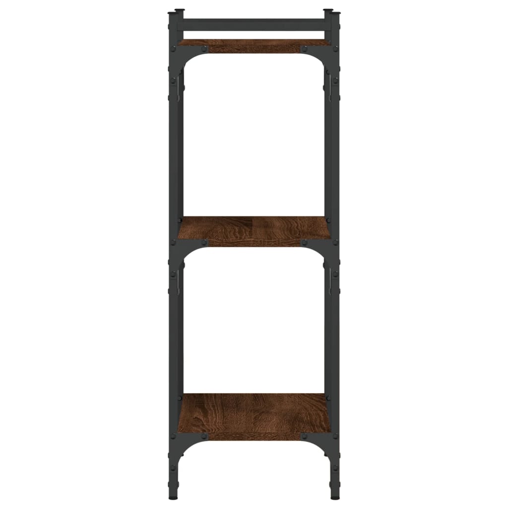 Libreria 3 Ripiani Rovere Marrone 40x30x86 cm Legno Multistrato | homemem39