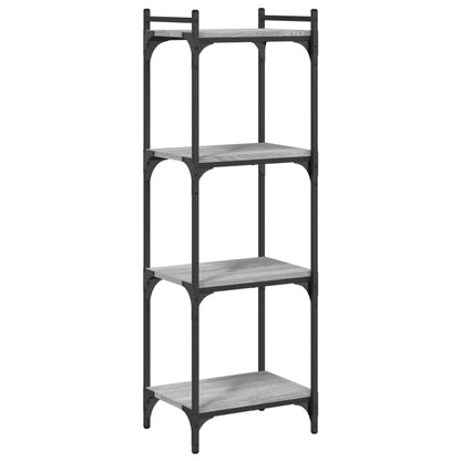 Libreria 4 Ripiani Grigio Sonoma 40x30x120cm Legno Multistrato | homemem39
