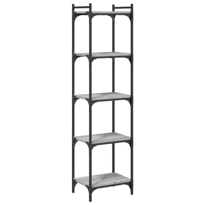 Libreria 5 Ripiani Grigio Sonoma 40x30x154cm Legno Multistrato | homemem39