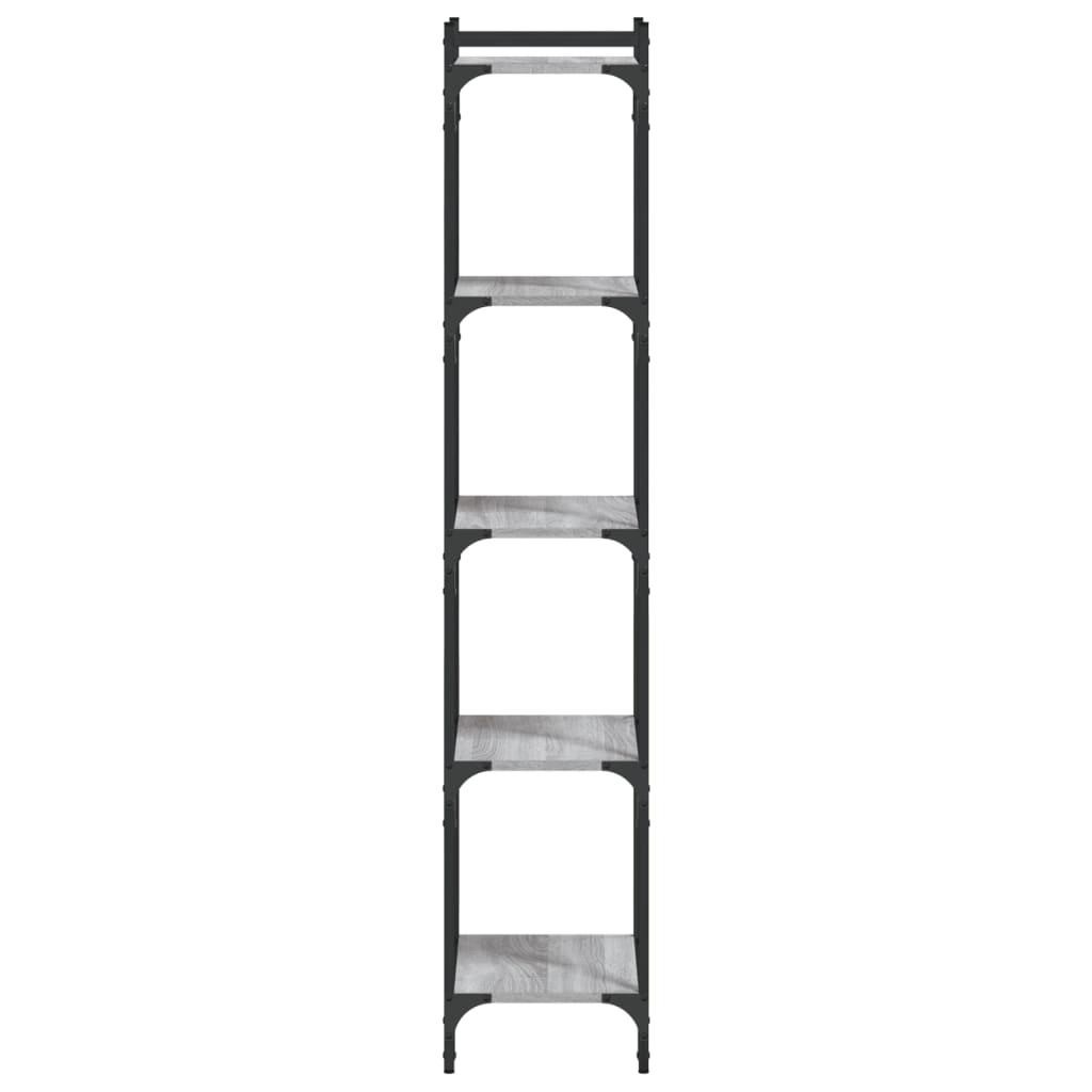 Libreria 5 Ripiani Grigio Sonoma 40x30x154cm Legno Multistrato | homemem39