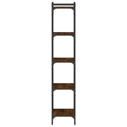 Libreria 5 Ripiani Rovere Marrone 40x30x154cm Legno Multistrato | homemem39