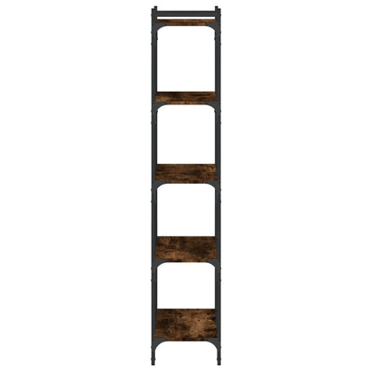 Libreria a 5 Ripiani Rovere Fumo 60x30x154 cm Legno Multistrato - homemem39