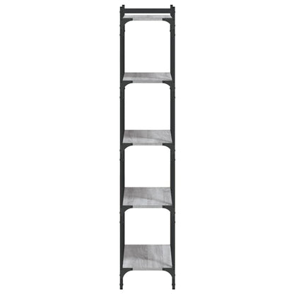 Libreria 5 Ripiani Grigio Sonoma 60x30x154cm Legno Multistrato | homemem39