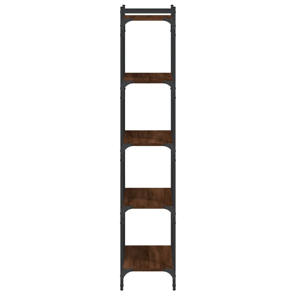 Libreria 5 Ripiani Rovere Marrone 60x30x154cm Legno Multistrato | homemem39