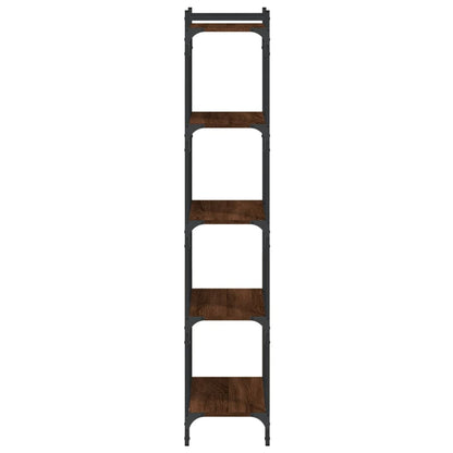 Libreria 5 Ripiani Rovere Marrone 60x30x154cm Legno Multistrato | homemem39