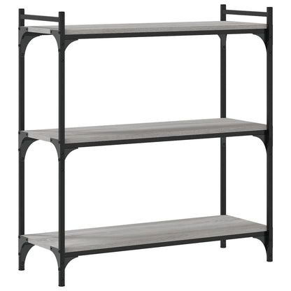 Libreria a 3 Ripiani Grigio Sonoma 80x30x86cm Legno Multistrato | homemem39