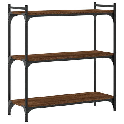 Libreria 3 Ripiani Rovere Marrone 80x30x86 cm Legno Multistrato | homemem39