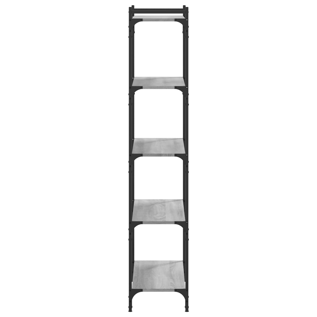 Libreria 5 Ripiani Grigio Sonoma 80x30x154cm Legno Multistrato | homemem39