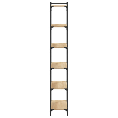 Libreria 6 Ripiani Rovere Sonoma 80x30x188 cm Legno Multistrato | homemem39