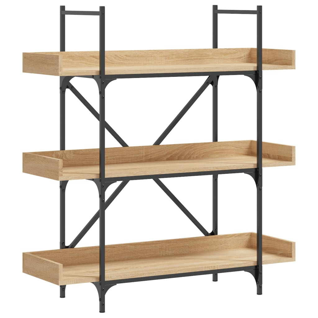 Libreria 3 Ripiani Rovere Sonoma 100x33x108,5 Legno Multistrato | homemem39