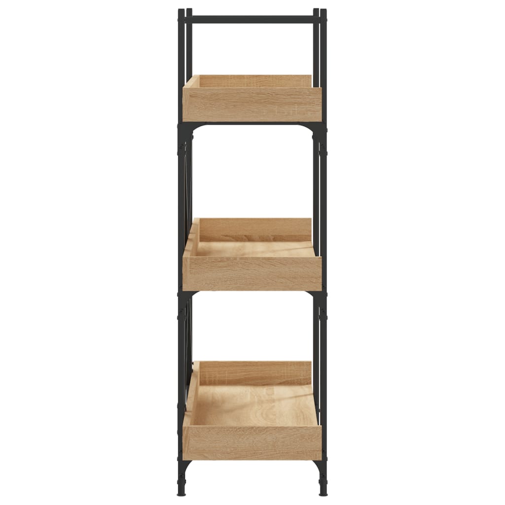 Libreria 3 Ripiani Rovere Sonoma 100x33x108,5 Legno Multistrato | homemem39