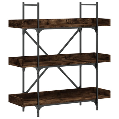 Libreria 3 Ripiani Rovere Fumo 100x33x108,5cm Legno Multistrato | homemem39