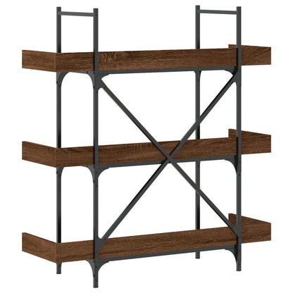 Libreria 3Ripiani Rovere Marrone 100x33x108,5 Legno Multistrato | homemem39