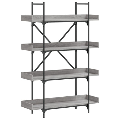 Libreria 4 Ripiani Grigio Sonoma 100x33x145,5 Legno Multistrato | homemem39