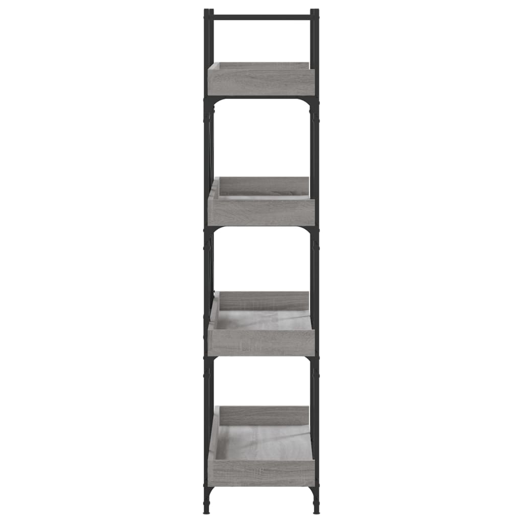 Libreria 4 Ripiani Grigio Sonoma 100x33x145,5 Legno Multistrato | homemem39