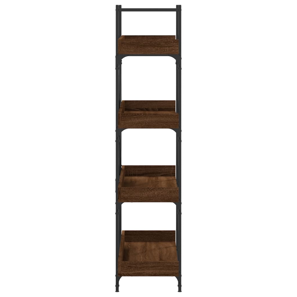 Libreria 4Ripiani Rovere Marrone 100x33x145,5 Legno Multistrato | homemem39