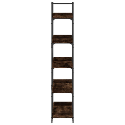 Libreria 5 Ripiani Rovere Fumo 100x33x180,5cm Legno Multistrato | homemem39