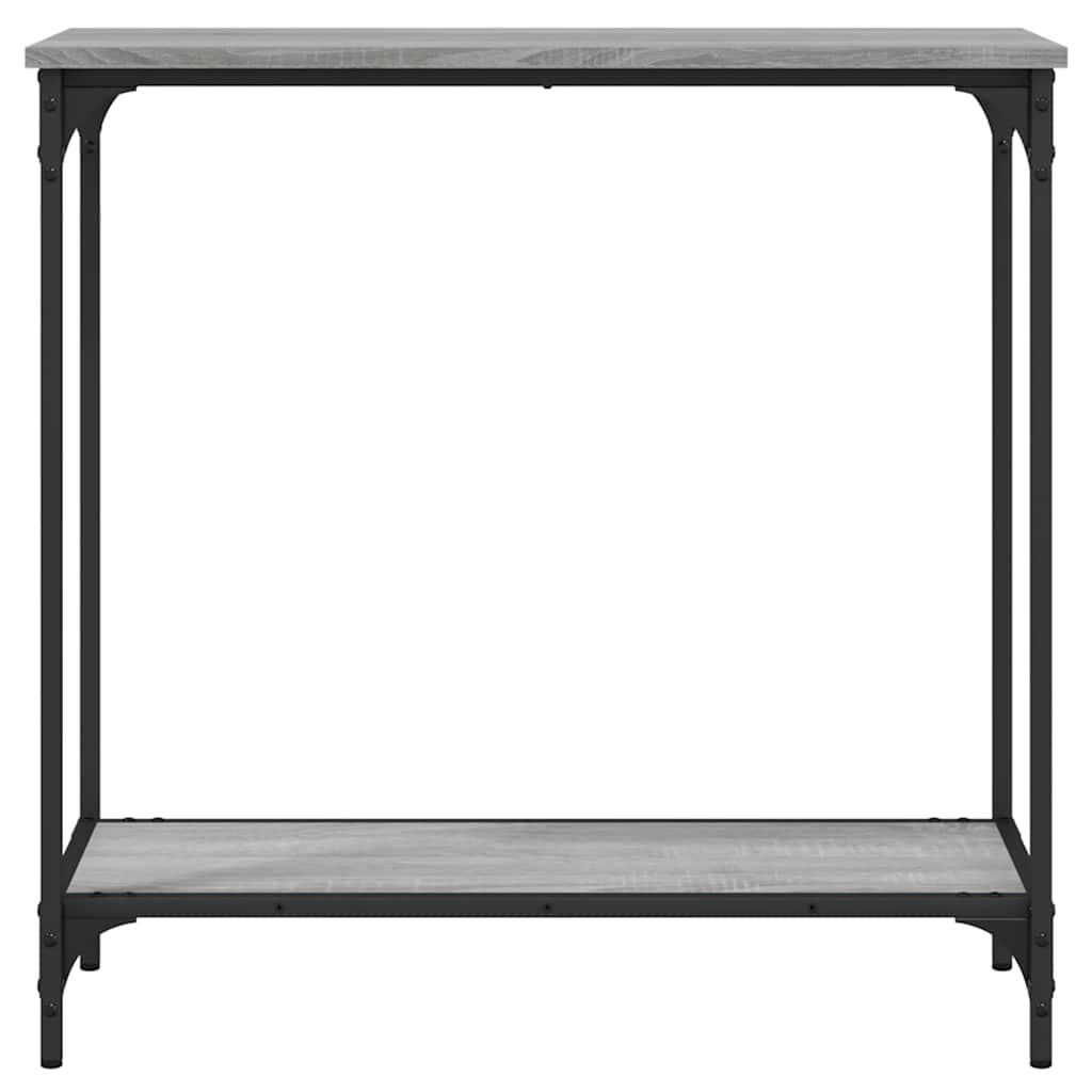 Tavolino Consolle Grigio Sonoma 75x30,5x75 cm Legno Multistrato