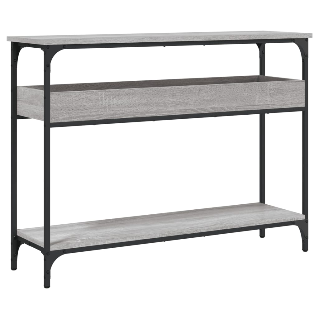 Tavolo Consolle Ripiano Grigio Sonoma 100x29x75cm Multistrato - homemem39
