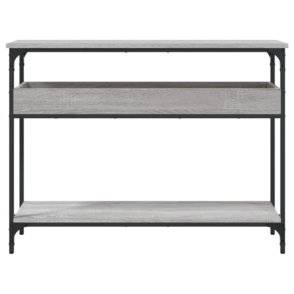 Tavolo Consolle Ripiano Grigio Sonoma 100x29x75cm Multistrato | homemem39