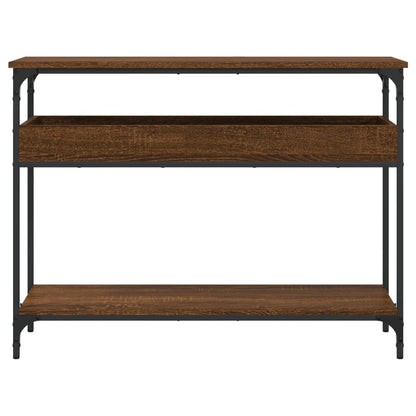 Tavolo Consolle Ripiano Rovere Marrone 100x29x75cm Multistrato | homemem39