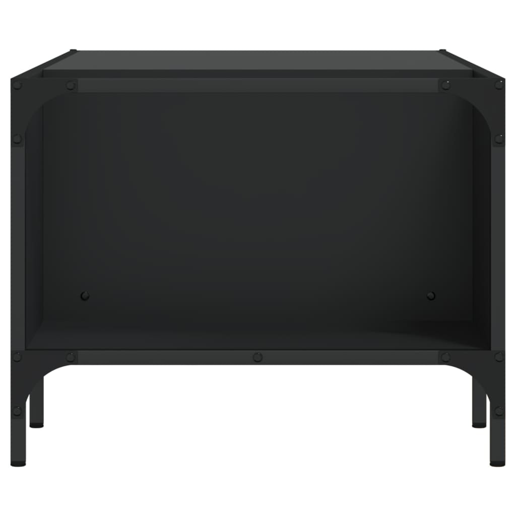 Tavolino Salotto con Ripiano Nero 100x51x40cm Legno Multistrato | homemem39