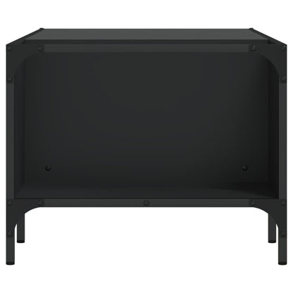 Tavolino Salotto con Ripiano Nero 100x51x40cm Legno Multistrato | homemem39
