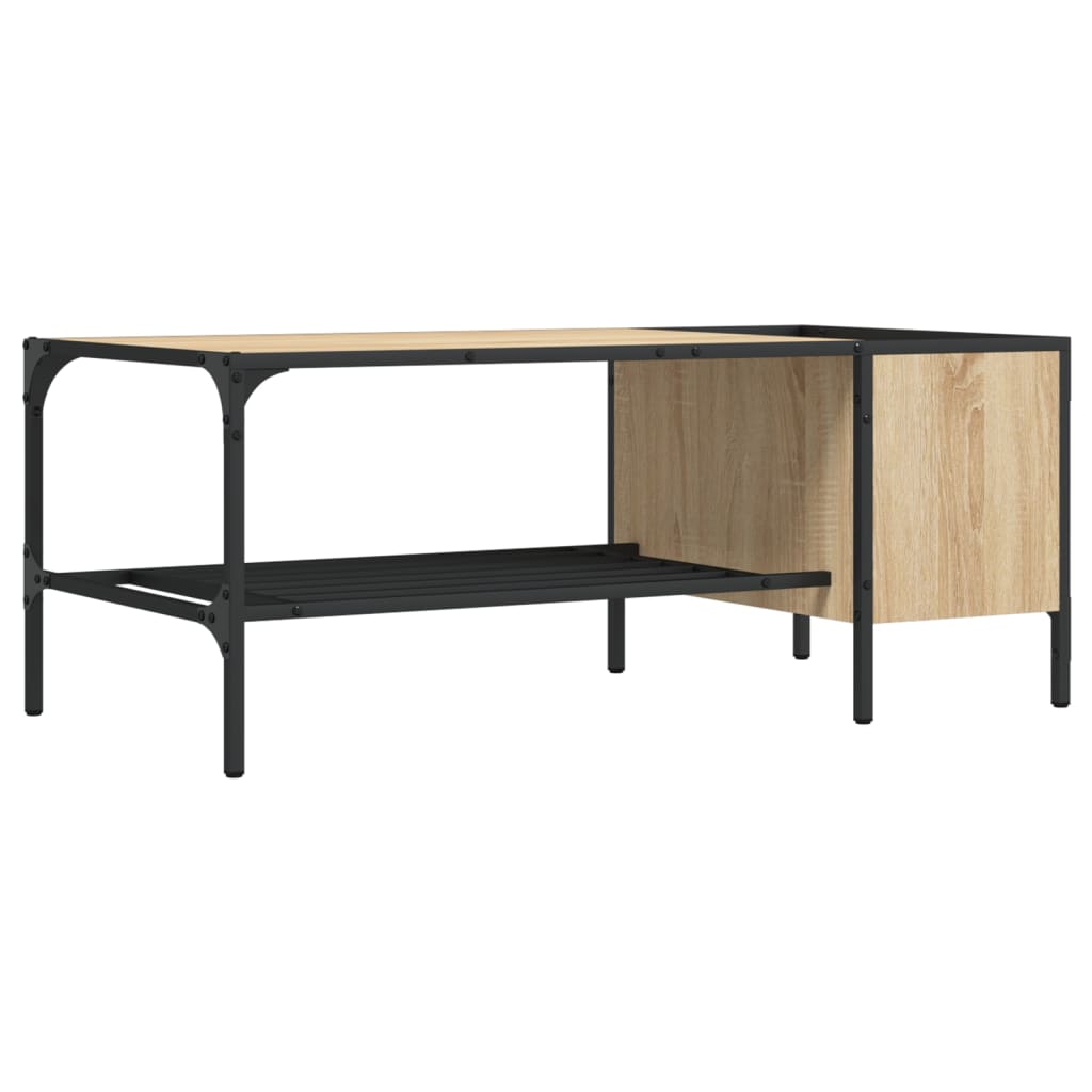 Tavolino Salotto Ripiano Rovere Sonoma 100x51x40cm Multistrato | homemem39