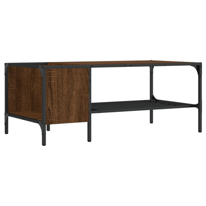 Tavolino Salotto Ripiano Rovere Marrone 100x51x40cm Multistrato | homemem39
