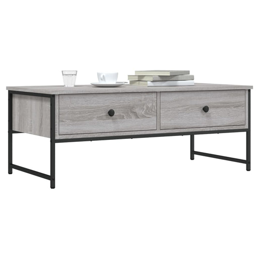 Tavolino Salotto Grigio Sonoma 101x49x39,5 cm Legno Multistrato | homemem39