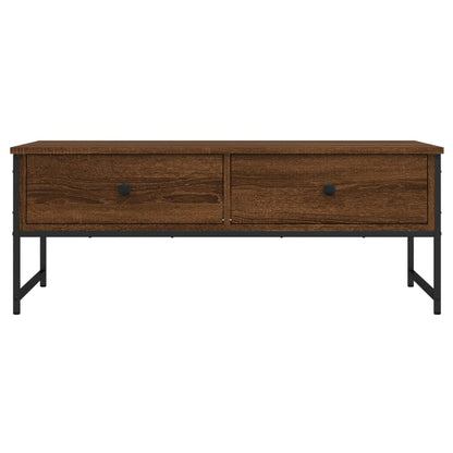 Tavolino Salotto Rovere Marrone 101x49x39,5cm Legno Multistrato | homemem39
