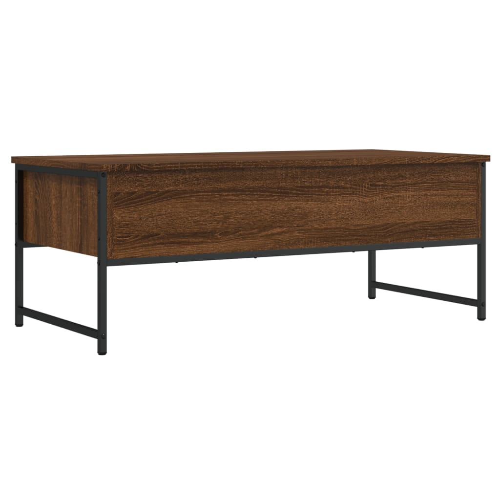 Tavolino Salotto Rovere Marrone 101x49x39,5cm Legno Multistrato | homemem39