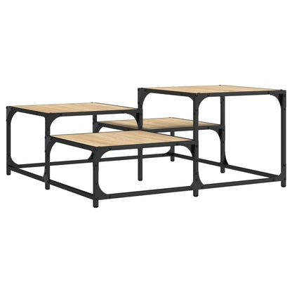 Tavolino Salotto Rovere Sonoma 87,5x87,5x40cm Legno Multistrato | homemem39