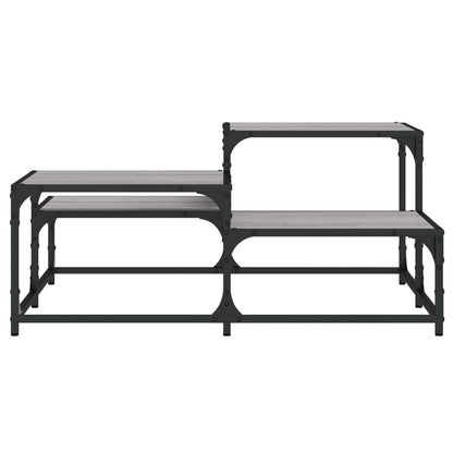 Tavolino Salotto Grigio Sonoma 87,5x87,5x40cm Legno Multistrato | homemem39