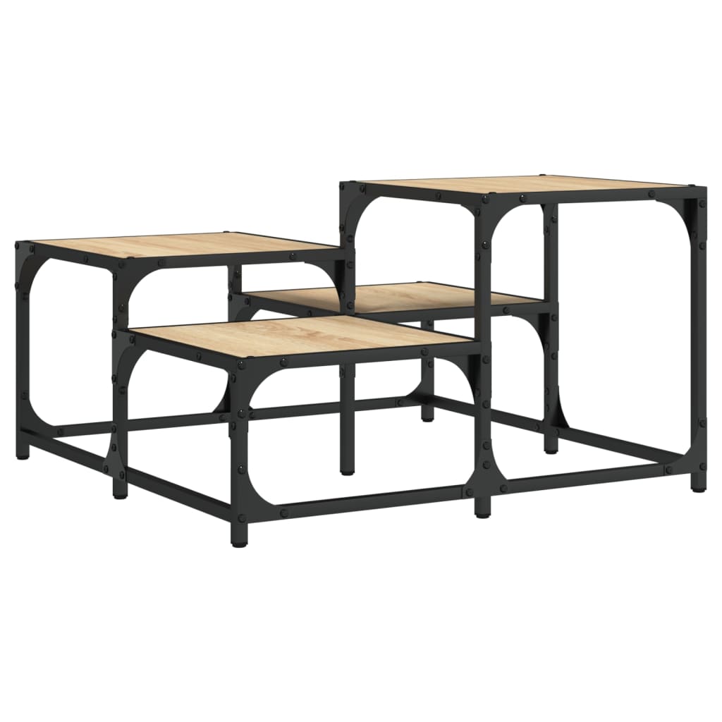 Tavolino da Salotto Rovere Sonoma 68x68x40 cm Legno Multistrato | homemem39