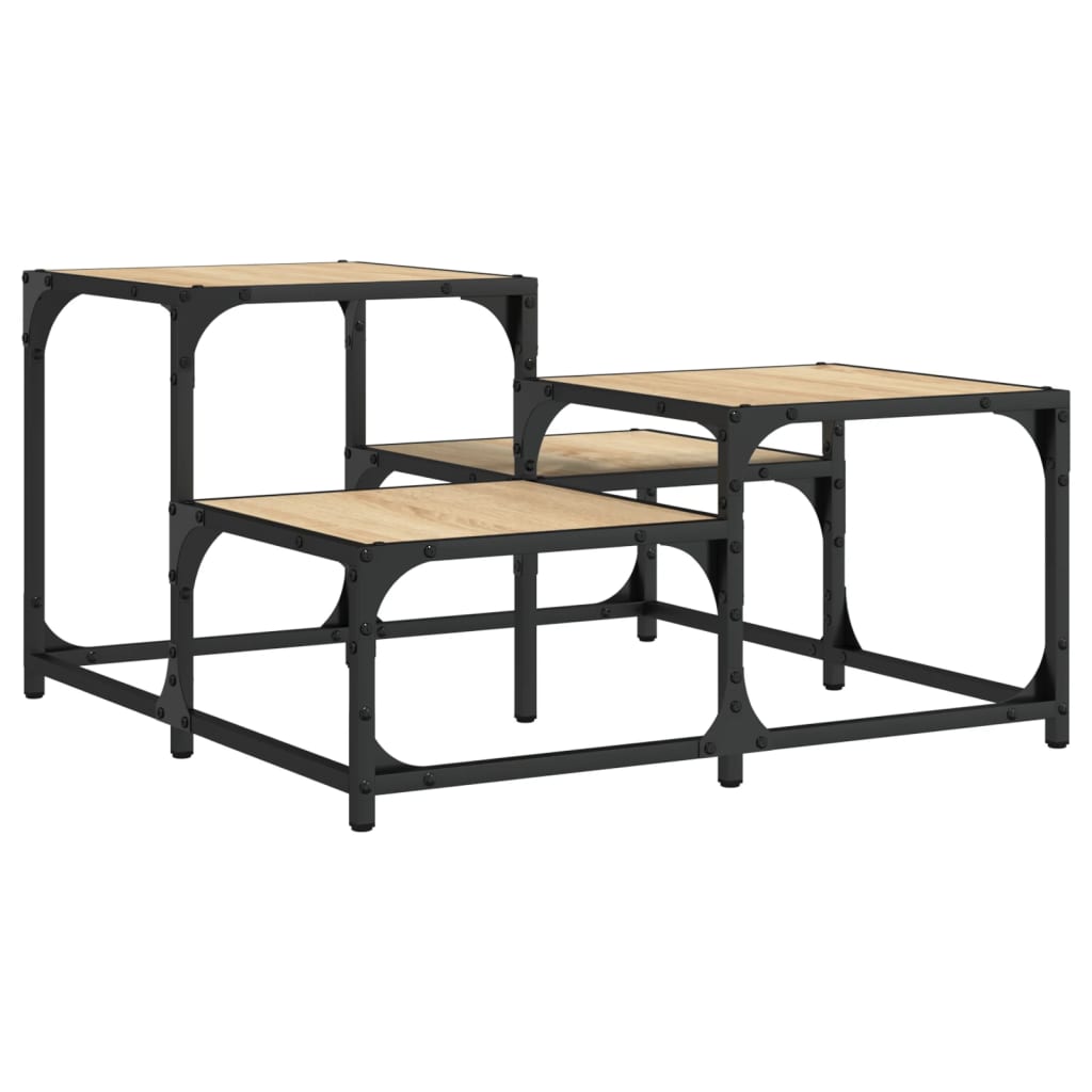 Tavolino da Salotto Rovere Sonoma 68x68x40 cm Legno Multistrato | homemem39