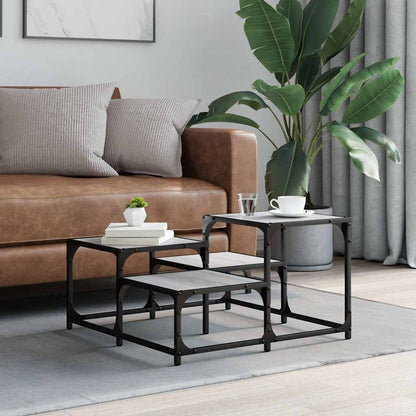 Tavolino da Salotto Grigio Sonoma 68x68x40 cm Legno Multistrato | homemem39