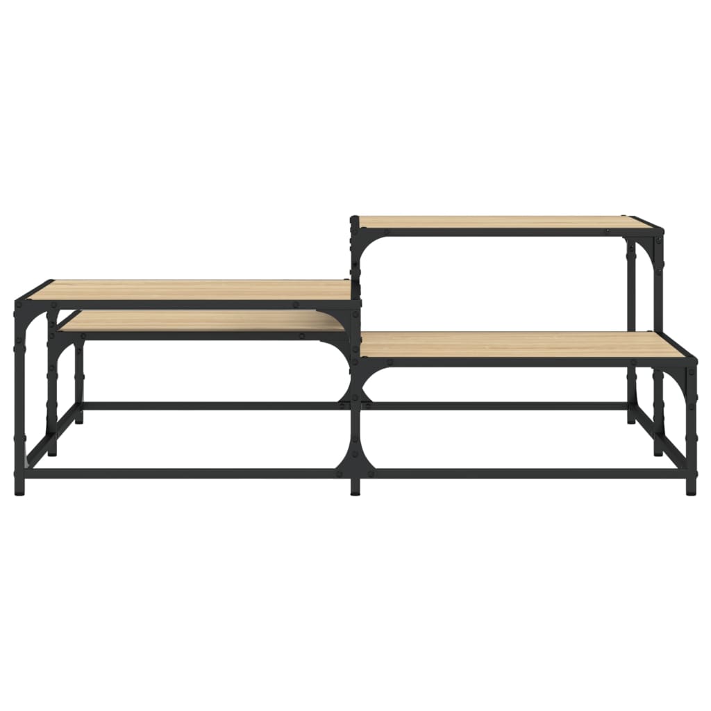 Tavolino Salotto Rovere Sonoma 107x107x40 cm Legno Multistrato | homemem39