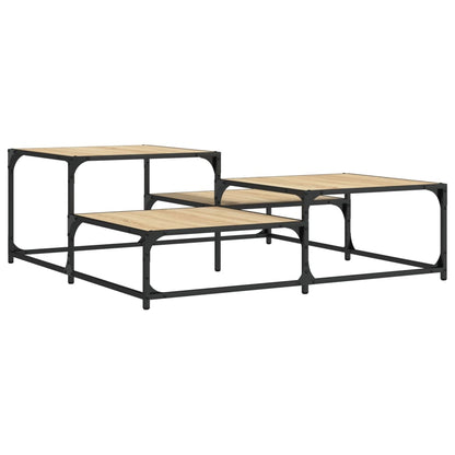 Tavolino Salotto Rovere Sonoma 107x107x40 cm Legno Multistrato | homemem39