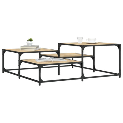 Tavolino Salotto Rovere Sonoma 107x107x40 cm Legno Multistrato | homemem39