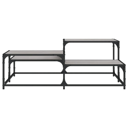 Tavolino Salotto Grigio Sonoma 107x107x40 cm Legno Multistrato | homemem39