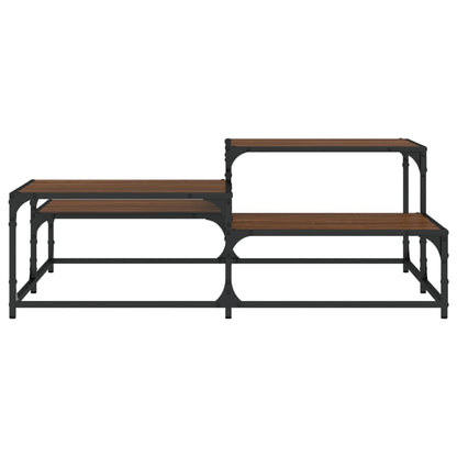 Tavolino Salotto Rovere Marrone 107x107x40 cm Legno Multistrato | homemem39