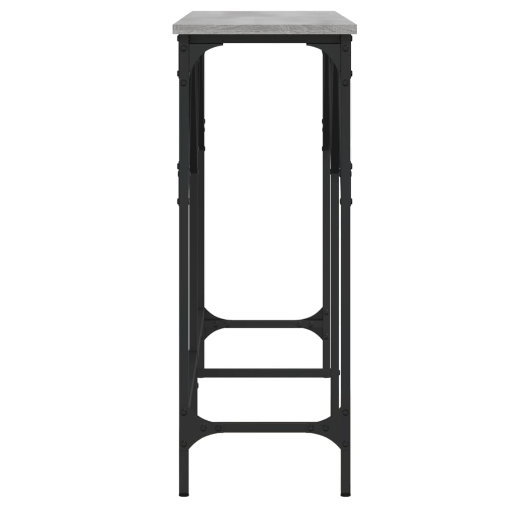 Tavolo Consolle Grigio Sonoma 140x29x75 cm in Legno Multistrato - homemem39