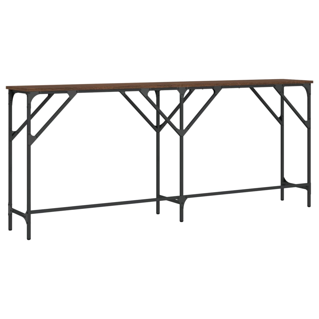 Tavolino Consolle Rovere Marrone 180x29x75 cm Legno Multistrato | homemem39