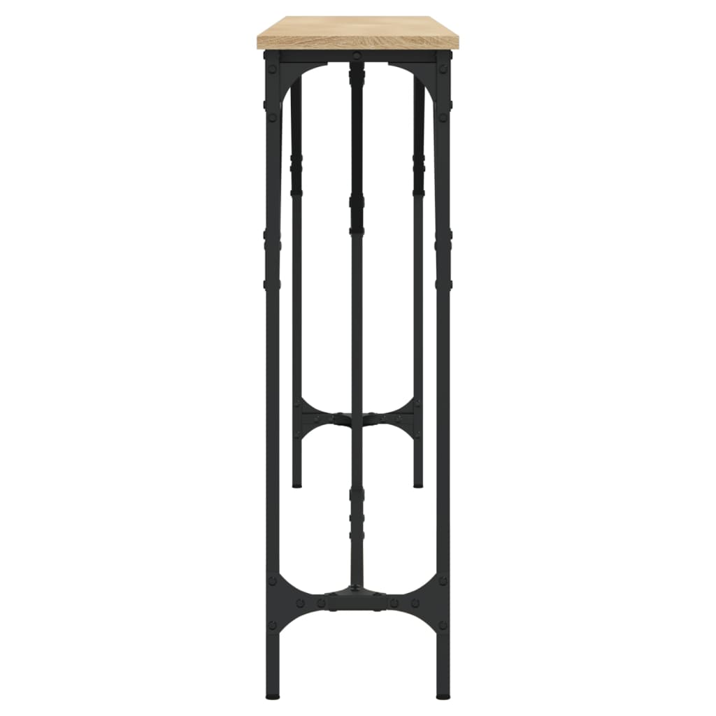 Tavolo Consolle Rovere Sonoma 180x23x75 cm in Legno Multistrato - homemem39