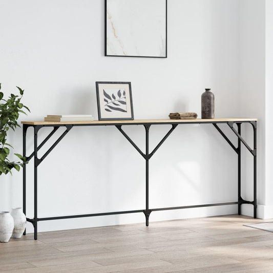 Tavolo Consolle Rovere Sonoma 180x23x75 cm in Legno Multistrato | homemem39