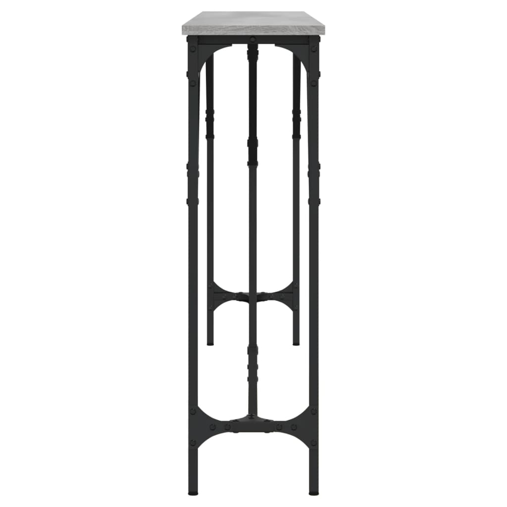 Tavolo Consolle Grigio Sonoma 180x23x75 cm in Legno Multistrato - homemem39