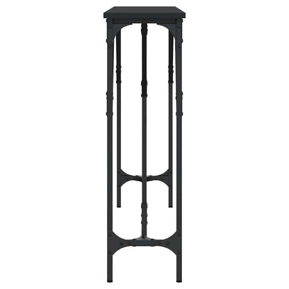 Tavolino Consolle Nero 140x23x75 cm in Legno Multistrato - homemem39