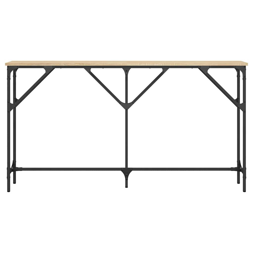 Tavolino Consolle Rovere Sonoma 140x23x75 cm Legno Multistrato